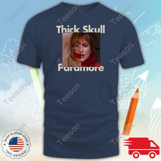 Official Thick Skull Paramore Hooded Sweatshirt Official Thick Skull Paramore Hooded Sweatshirt