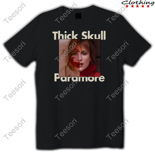 Official Thick Skull Paramore Hooded Sweatshirt Official Thick Skull Paramore Hooded Sweatshirt