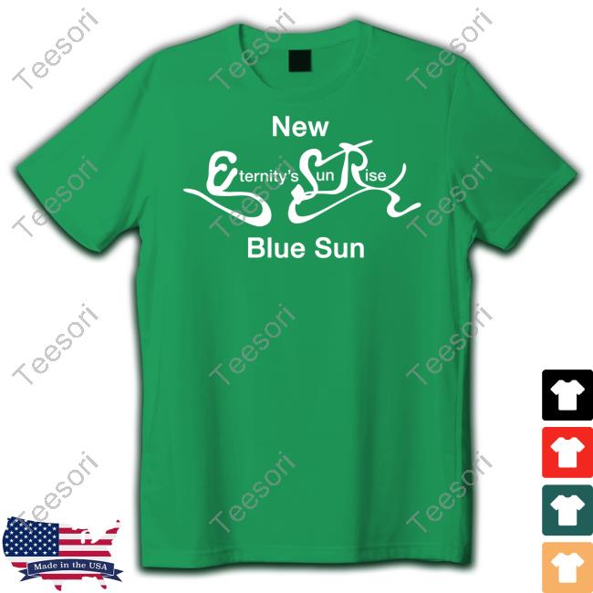 André Lauren Benjamin New Eternity's Sunrise Blue Sun T Shirt André Lauren Benjamin New Eternity's Sunrise Blue Sun T Shirt