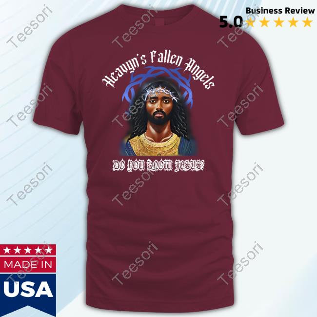 Kai Cenat Wearing Heavens Fallen Angels Do You Know Jesus New Shirt Kai Cenat Wearing Heavens Fallen Angels Do You Know Jesus New Shirt