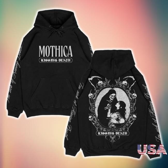 Official Mothica Kissing Death Black Pullover Hoodie Sweatshirt Rise Records Shop Merch Store Official Mothica Kissing Death Black Pullover Hoodie Sweatshirt Rise Records Shop Merch Store