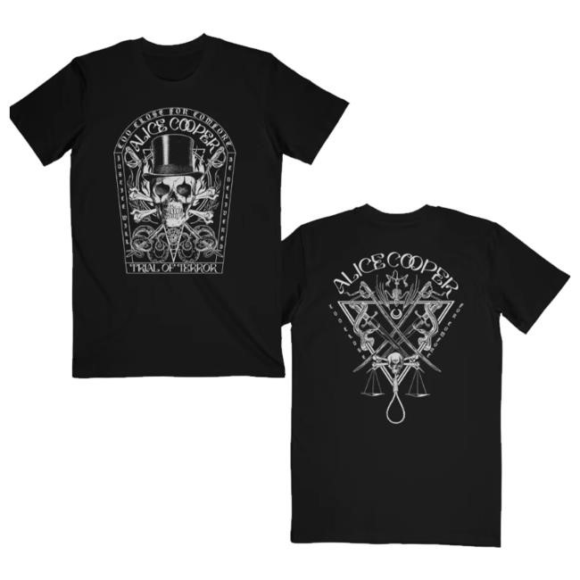 Alice Cooper Merch Trial Of Terror Sweatshirt Alice Cooper Merch Trial Of Terror Sweatshirt