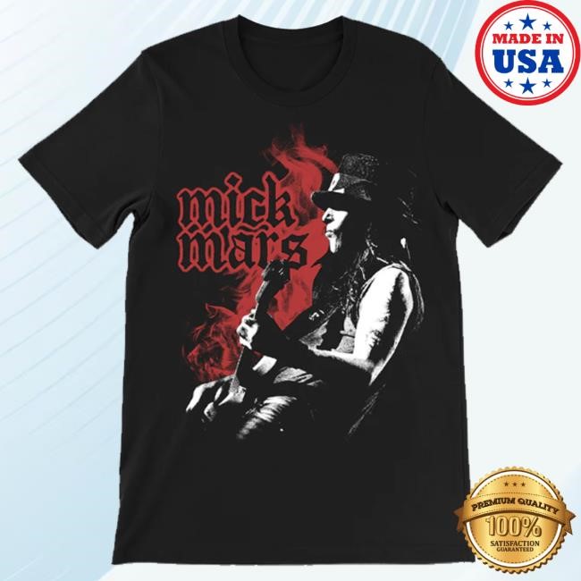 Mick Mars Official Merch Black Fire Shirt Mick Mars Official Merch Black Fire Shirt