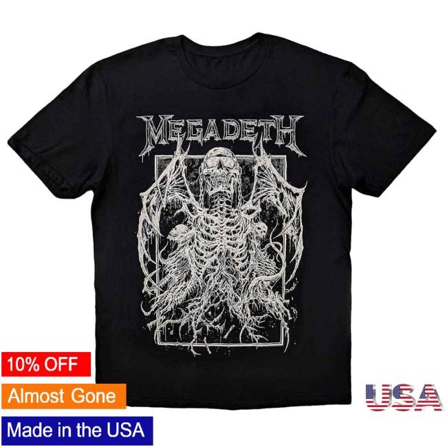 Rockabilia Merch Megadeth Vic Rising Tee Shirt Rockabilia Merch Megadeth Vic Rising Tee Shirt